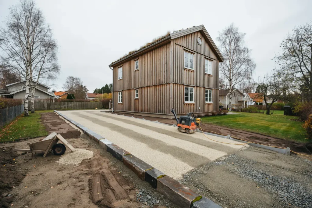 s planerar du en h llbar uppfart r tt markarbete lutning och material fr n b rjan